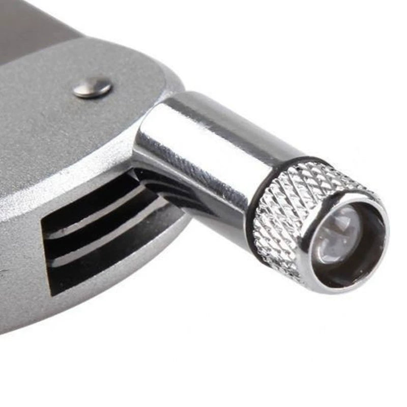 Multi-Function Knife D-Type Outdoor Safety Lock with LED Light