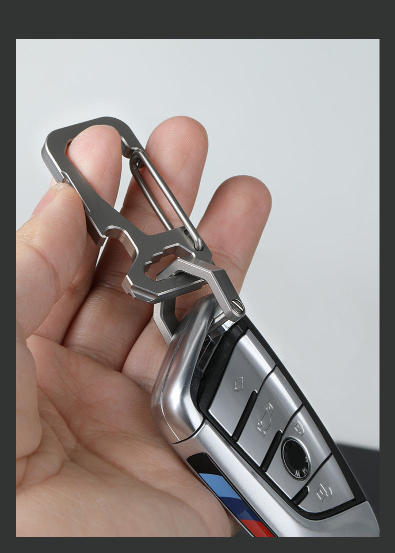 TC4 Horseshoe D Buckle Keychain Lock