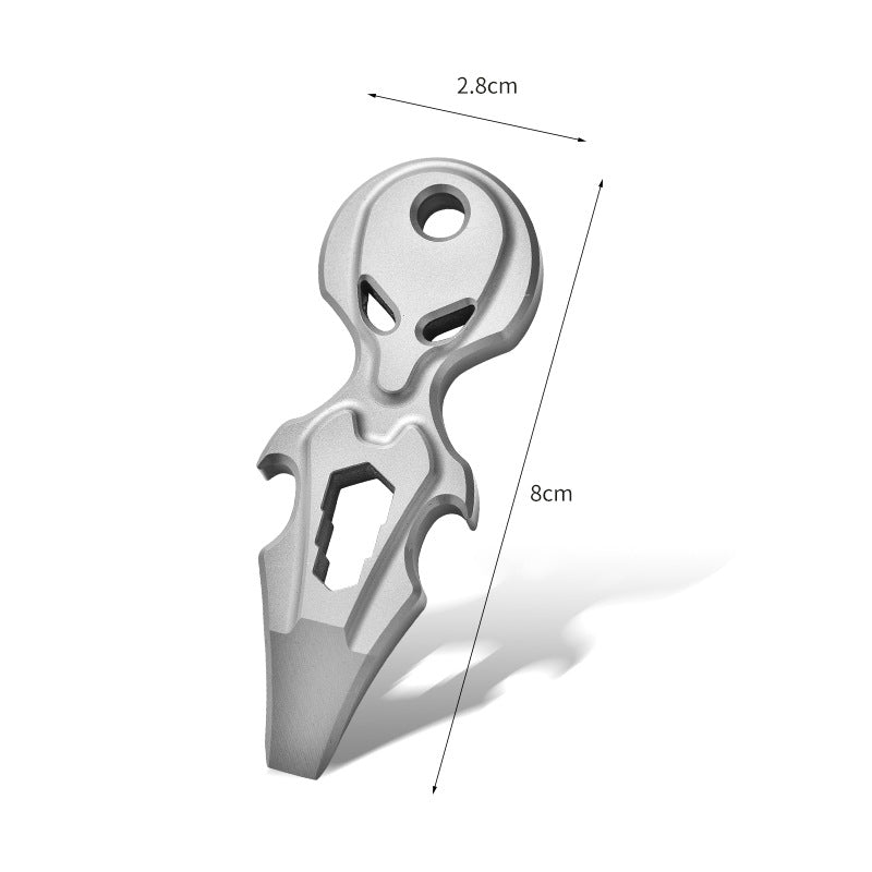 Titan Ghost Crowbar Wrench Bottle Opener Multi Tool EDC