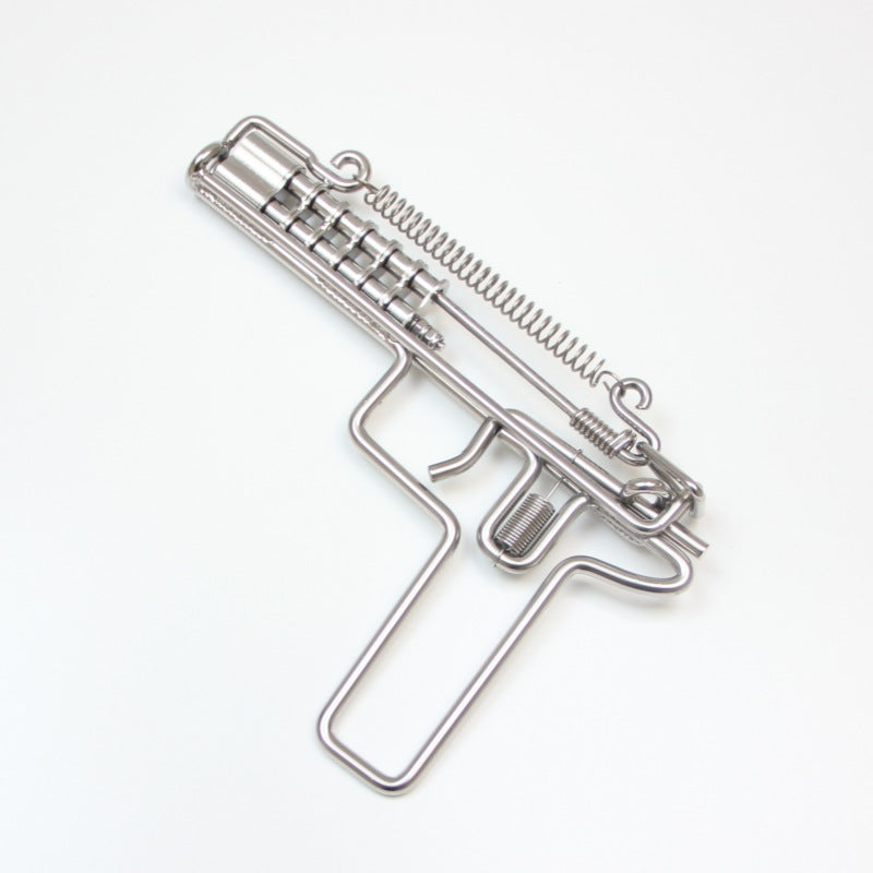 Stainless Nostalgic Chain Fire Starter Matchlock EDC