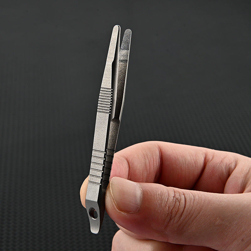 TC4 Titanium Alloy Mini Small Tweezers Clip EDC