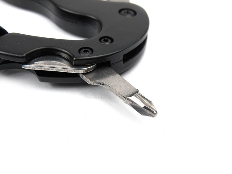Aluminum Rock Climbing D-Type Carabiner Knife Screwdriver