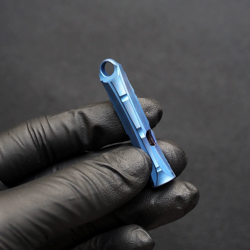 Bamboo Titanium Alloy Single Tube High Frequency Metal Pure Titanium Whistle