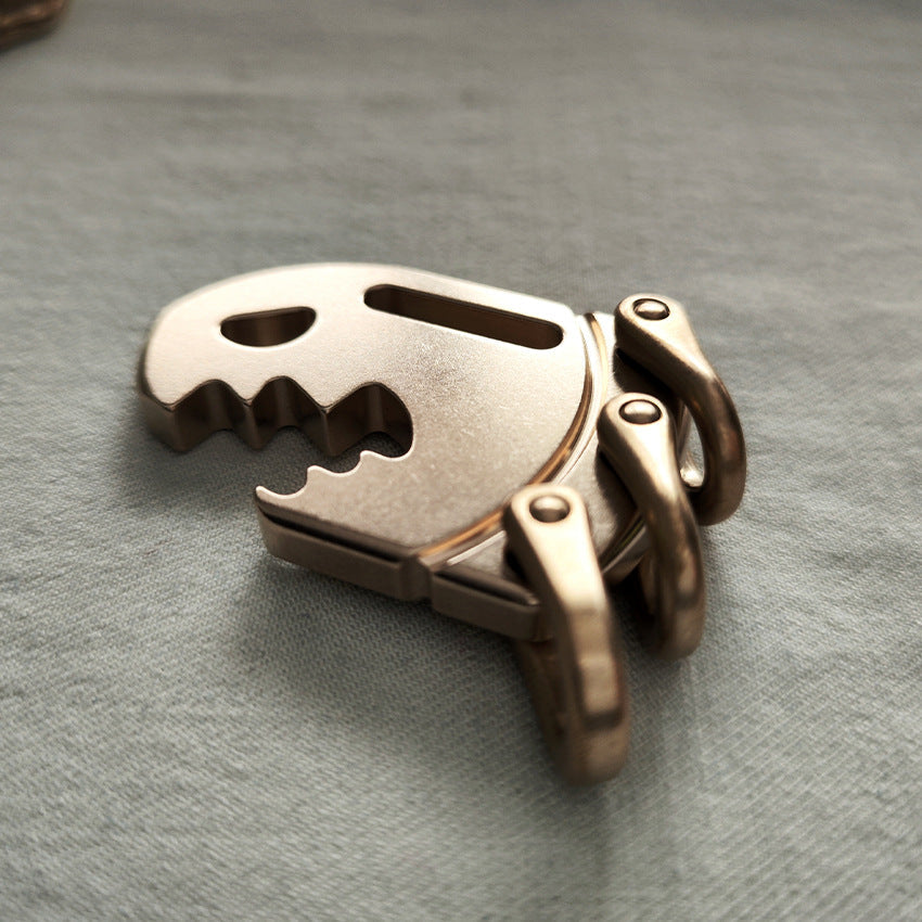 H59 Brass Bottle Opener Key Holder EDC Pendant