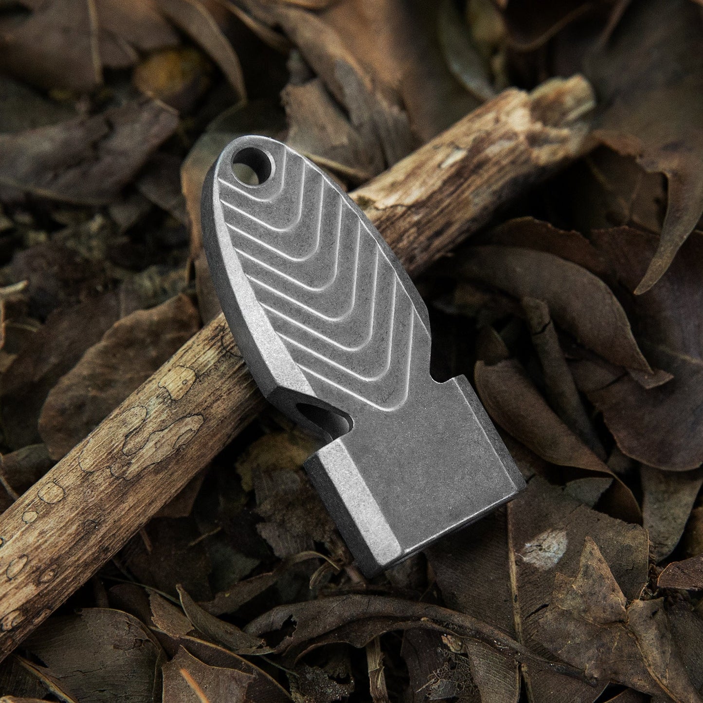 Fish Shaped Titanium Whistle Outdoor Survival Whistle Necklace Pendant