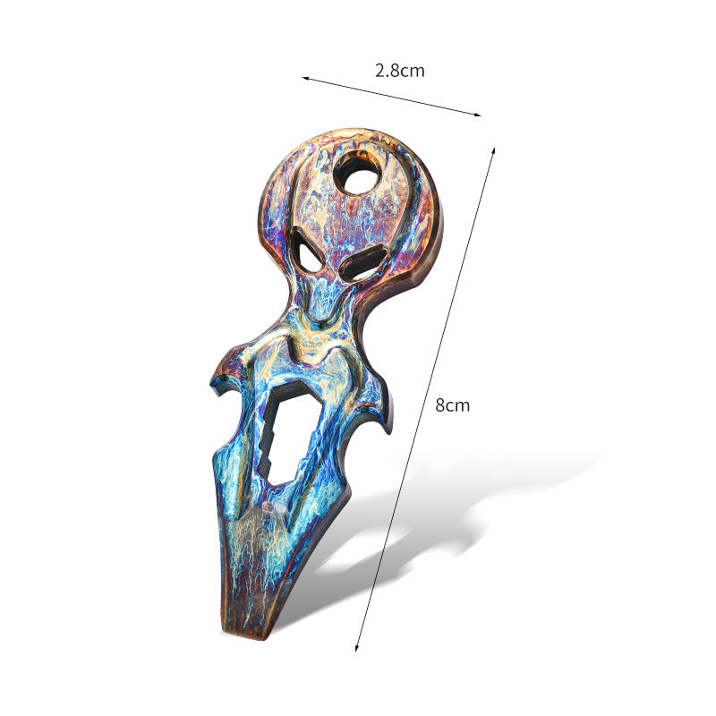 Titan Ghost Crowbar Wrench Bottle Opener Multi Tool EDC