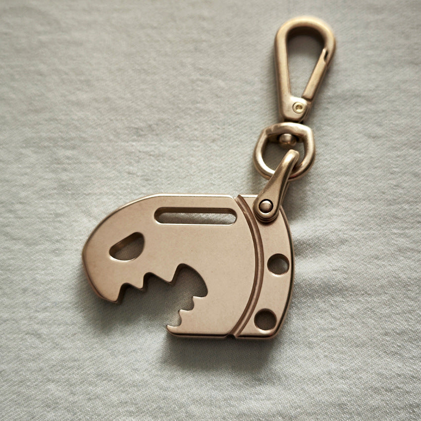 H59 Brass Bottle Opener Key Holder EDC Pendant