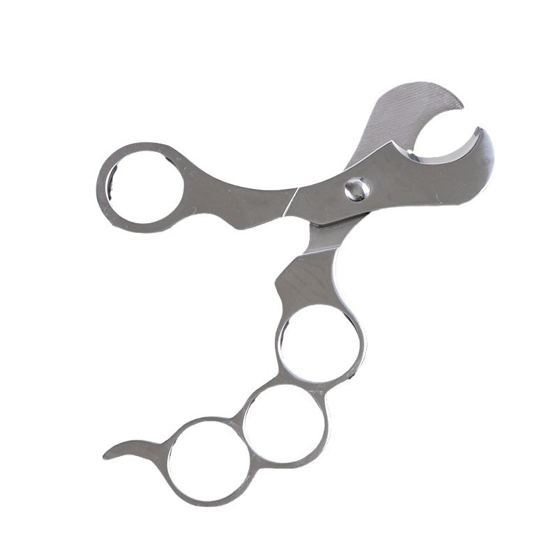 Silver Stainless Steel Cigar Cutter Tool