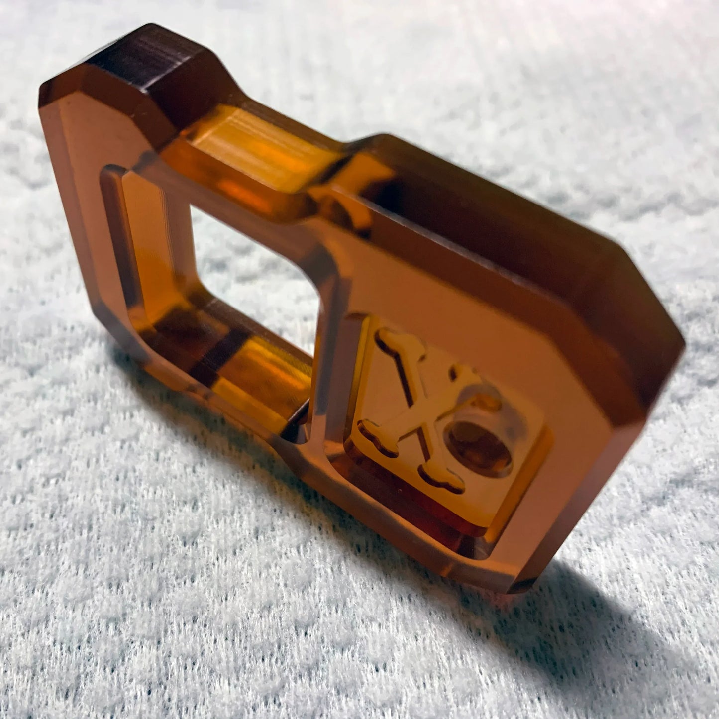 Resin Keychain Knuckle Duster Pendant Defense