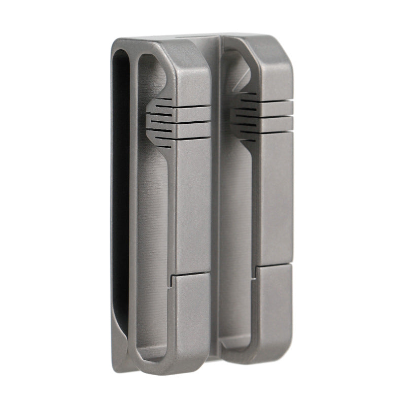 Titanium Belt Buckle Keychain Car Keychain Mens Waist Clip