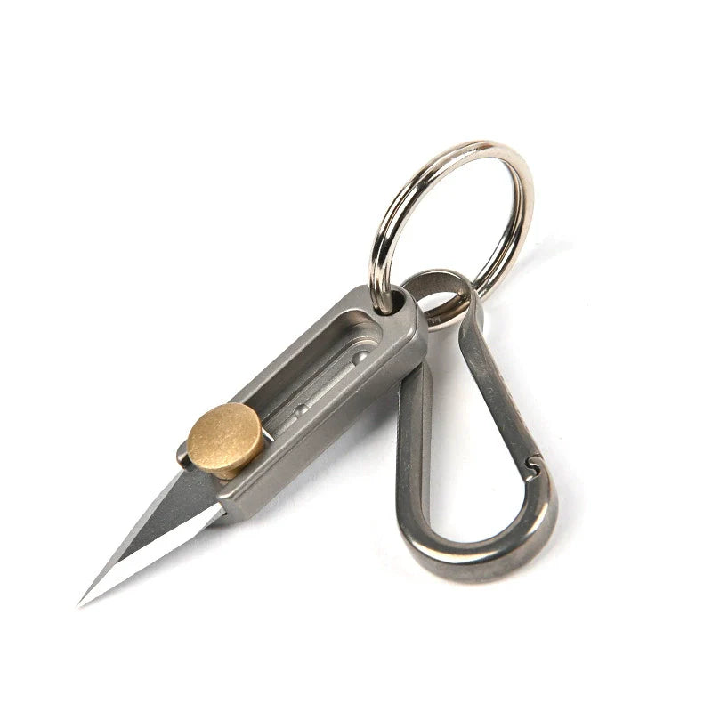 Titan Brass Slide Mini Utility Knife EDC