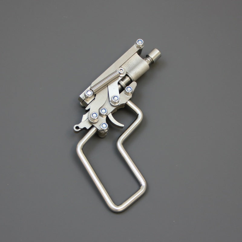 Outdoor Toy Stainless Steel Handmade Chain Gun Metal Toy Smashing Gun