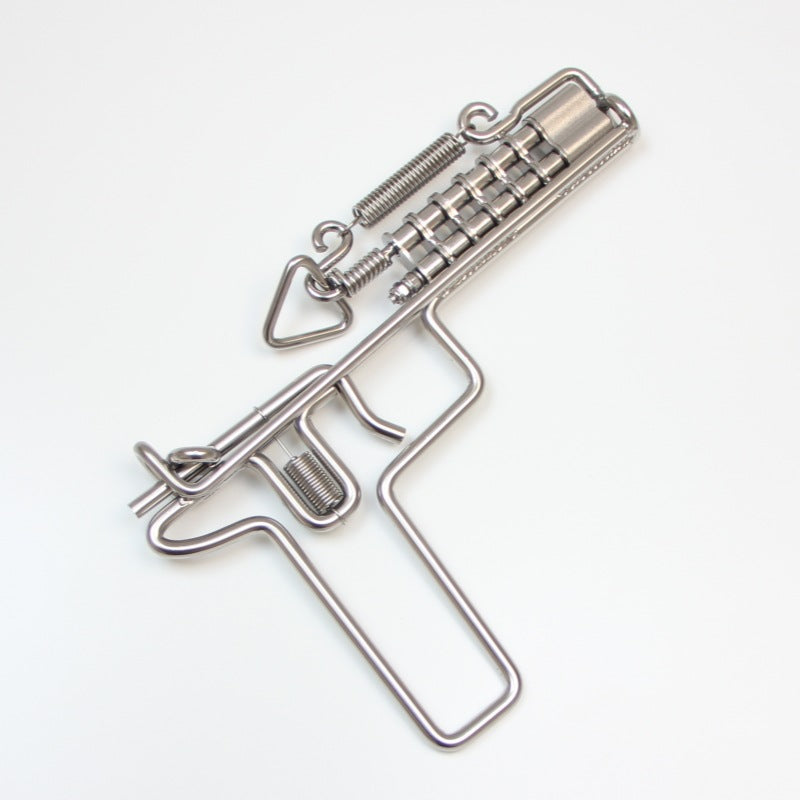 Stainless Nostalgic Chain Fire Starter Matchlock EDC
