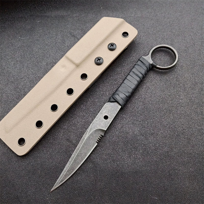 High-Hardness Outdoor Knife with K-Sheath