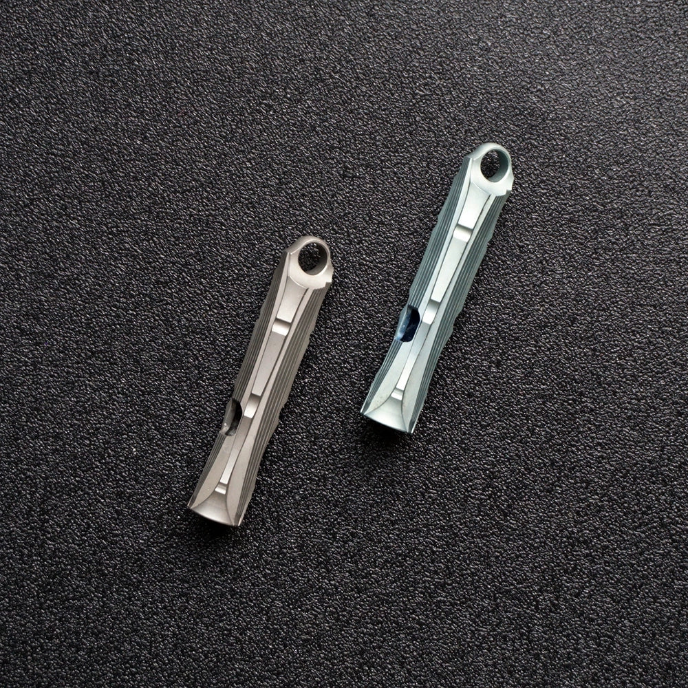 Bamboo Titanium Alloy Single Tube High Frequency Metal Pure Titanium Whistle