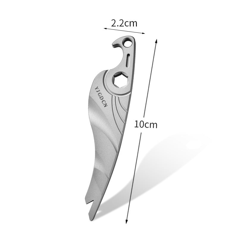 Titan Birdie Multi-Tool Bottle Opener Pry Bar Hex Wrench
