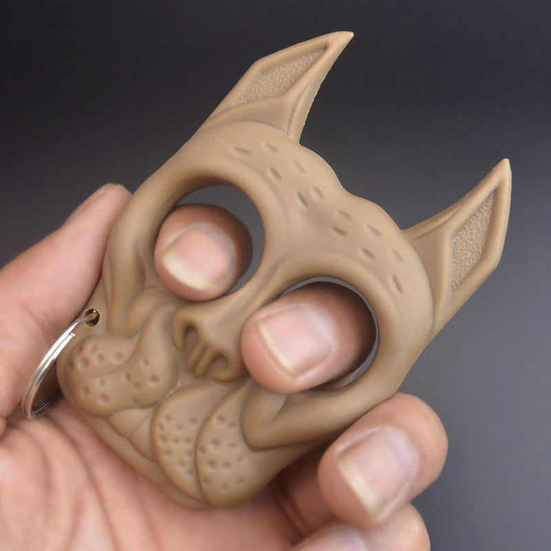 Bulldog-Hard Knuckle Duster Two Finger Knuckles Pendant