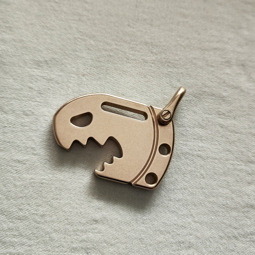 H59 Brass Bottle Opener Key Holder EDC Pendant