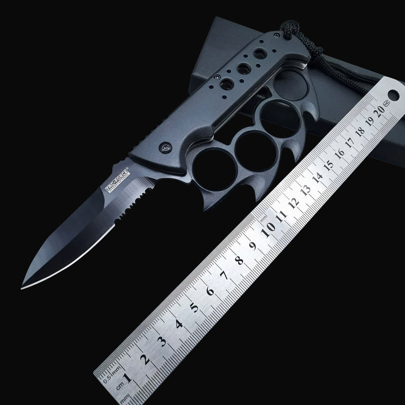 Grapple Defense Knuckle Duster Knife