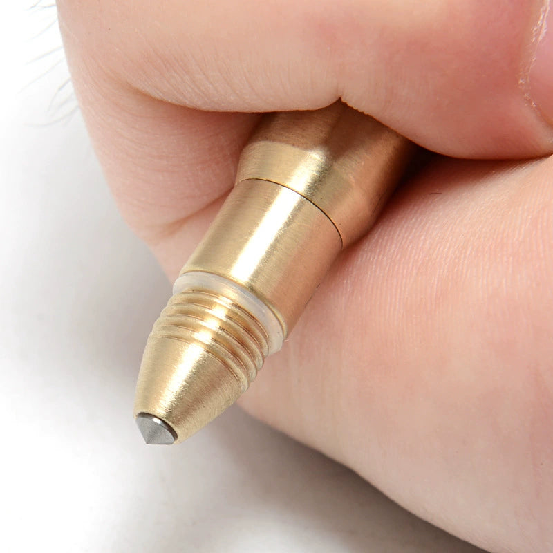 Brass Mini Hidden Sharp Edge Blade Knife Broken Window Bottle Opener