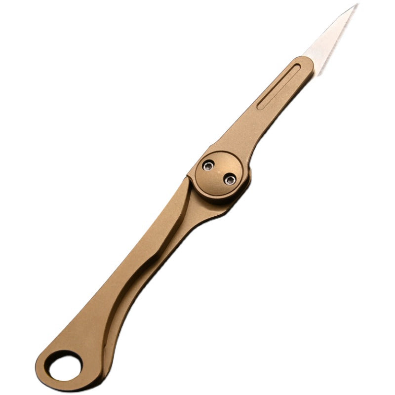 Brass 59 Copper Mini Blade Folding Knife Pendant EDC