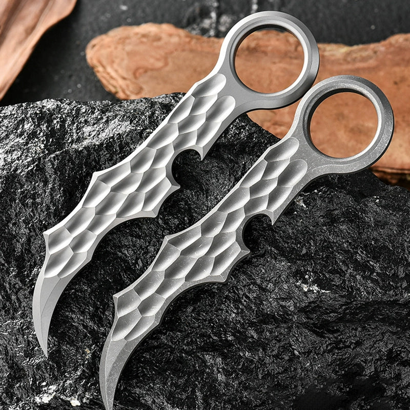 Titanium Alloy Claw Tea Needle Open Dart Defense Outdoor Carry Wrench