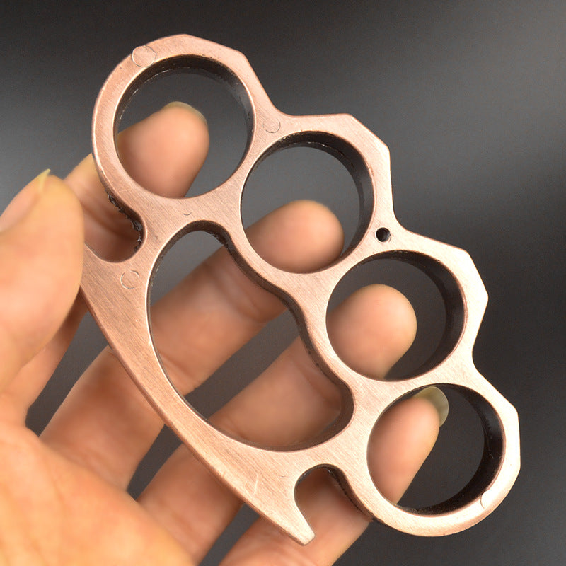 FulColor-brass Knuckle Duster Men Women Outdoor Defense Tool EDC