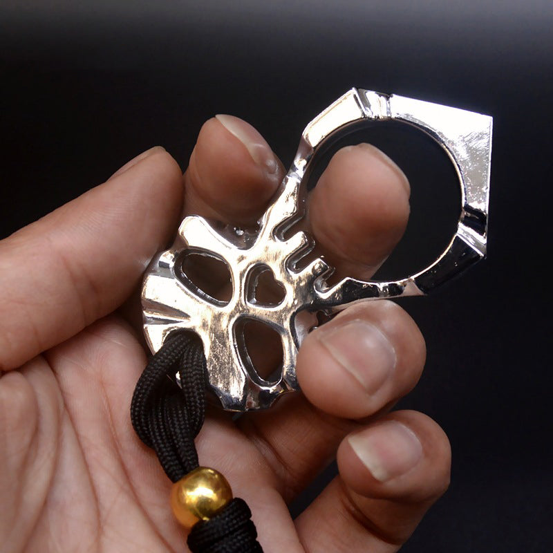 Ghost-brass Knuckle Duster One Finger Knuckles Key Buckle