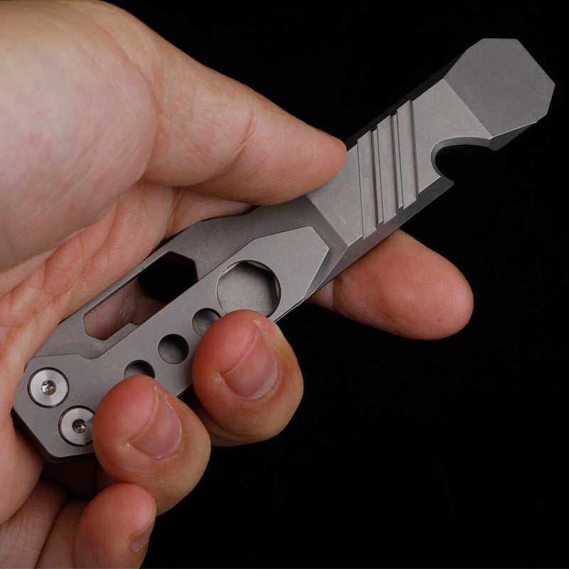 Titanium Pry Bar Wrench Screwdriver Bottle Opener Multitool EDC