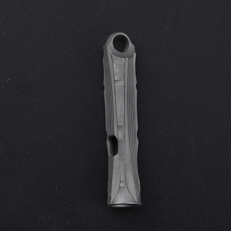 Bamboo Titanium Alloy Single Tube High Frequency Metal Pure Titanium Whistle