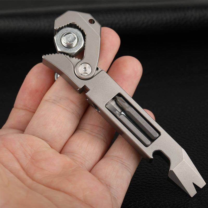 Titanium Pry Bar Hex Wrench Screwdriver Bottle Opener EDC