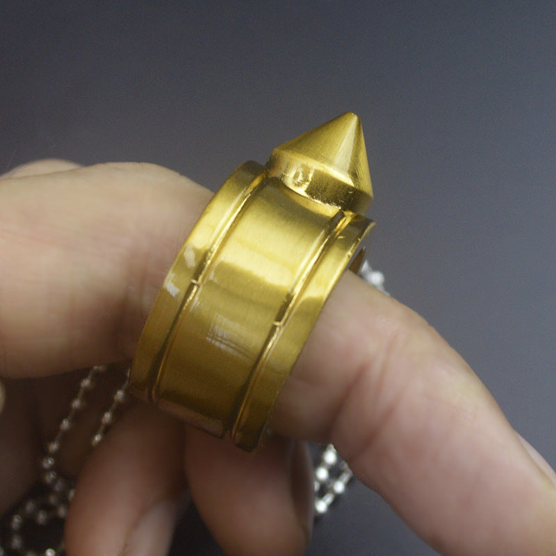 Anello con ciondolo anti-rottura delle finestre con tirapugni