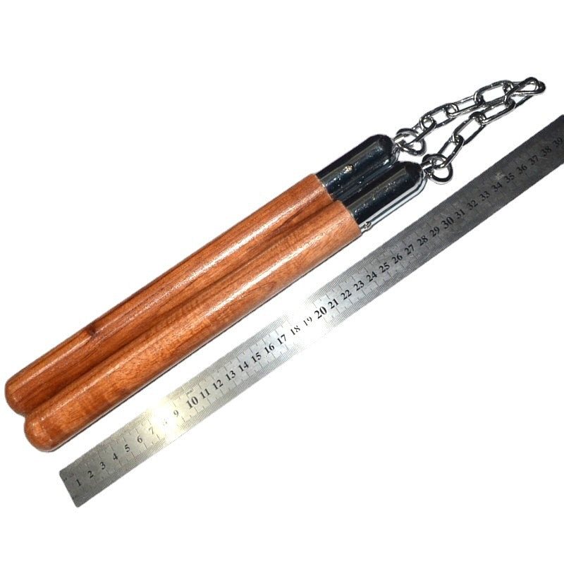Nunchaku Manico in legno Arti marziali Pratica Difesa EDC Strumenti