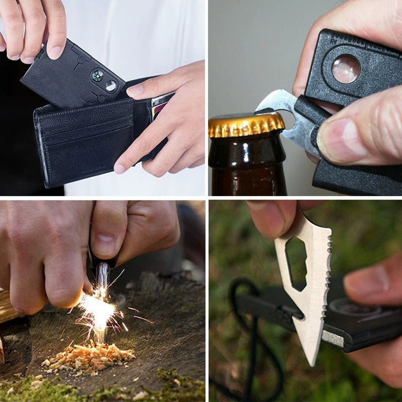 Wilderness Survival Kit Multitool Card EDC