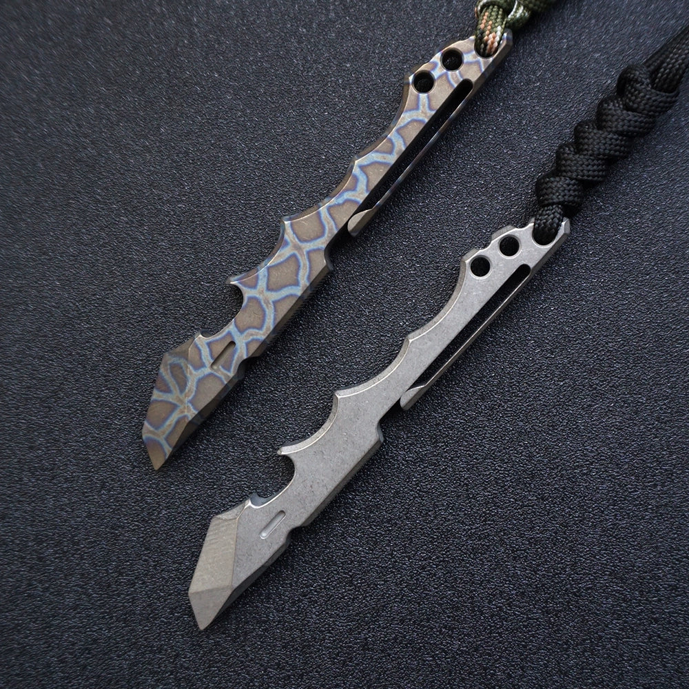 Titanium Alloy Camping Multifunctional Wrecking Bar Bottle Opener EDC