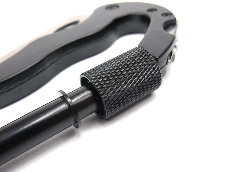 Aluminum Rock Climbing D-Type Carabiner Knife Screwdriver