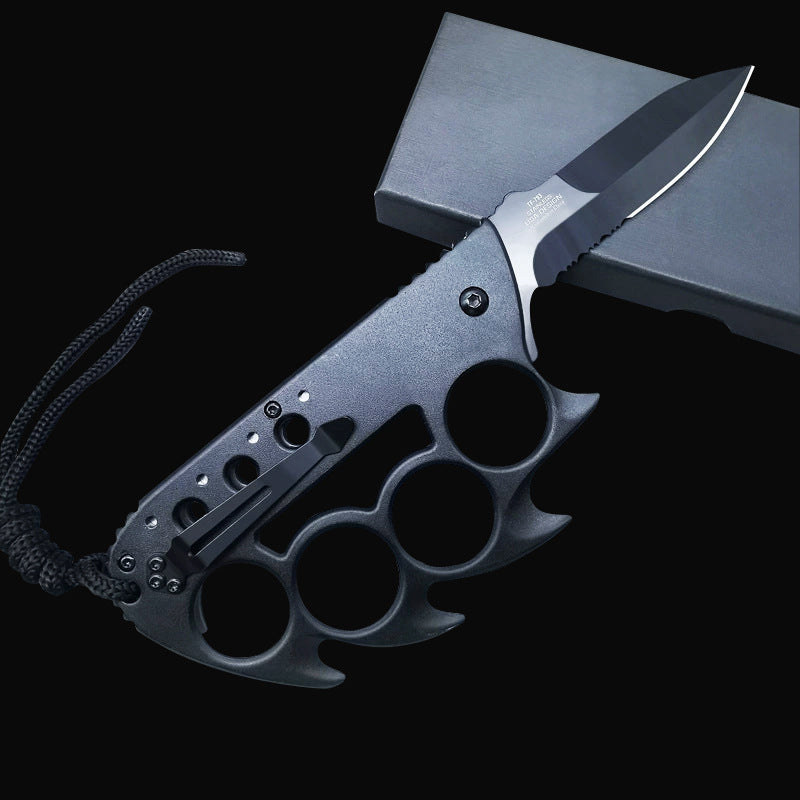 Grapple Defense Knuckle Duster Knife