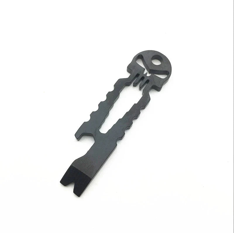 Skull Crowbar Hex Wrench Bottle Opener Multi-Tool Stainless Steel EDC