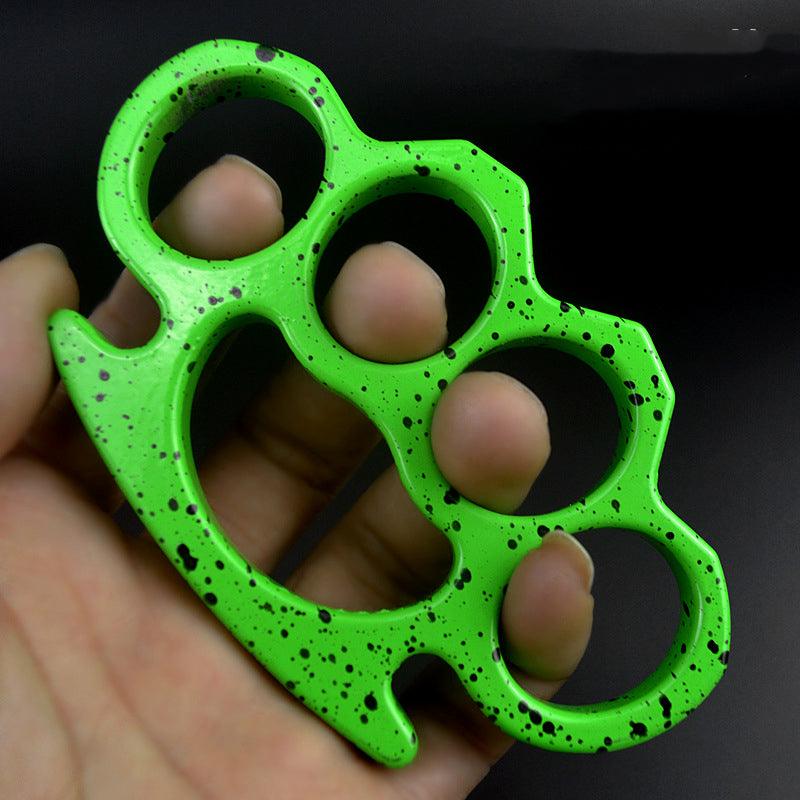 Fleck-brass Knuckle Duster Anel de quatro dedos Ferramentas EDC