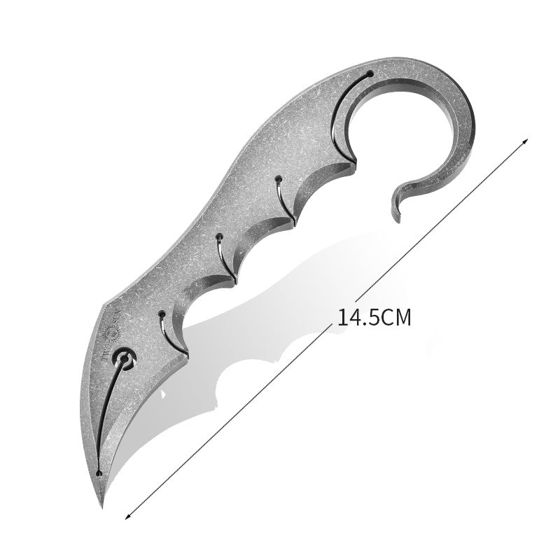 Titanium Hand Spikes Camping Portable Titanium Tea Cutter