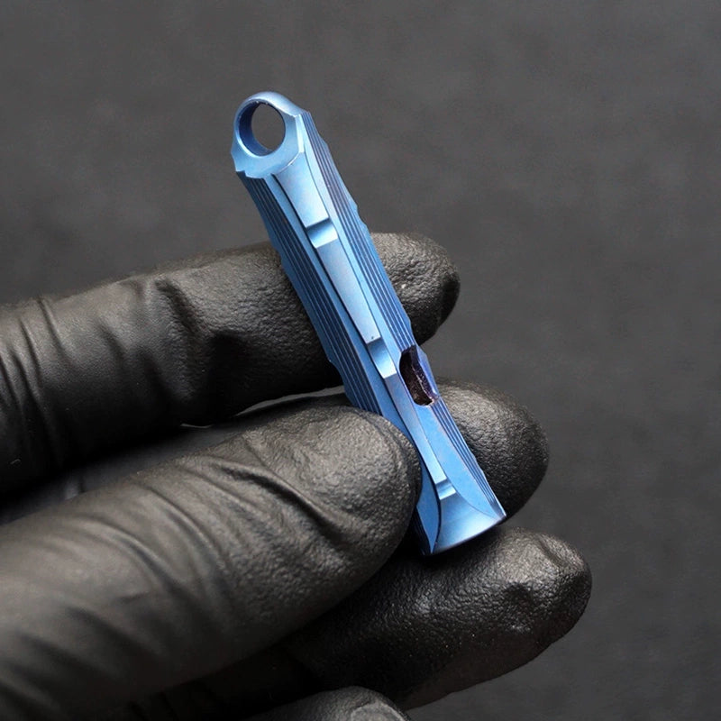 Bamboo Titanium Alloy Single Tube High Frequency Metal Pure Titanium Whistle