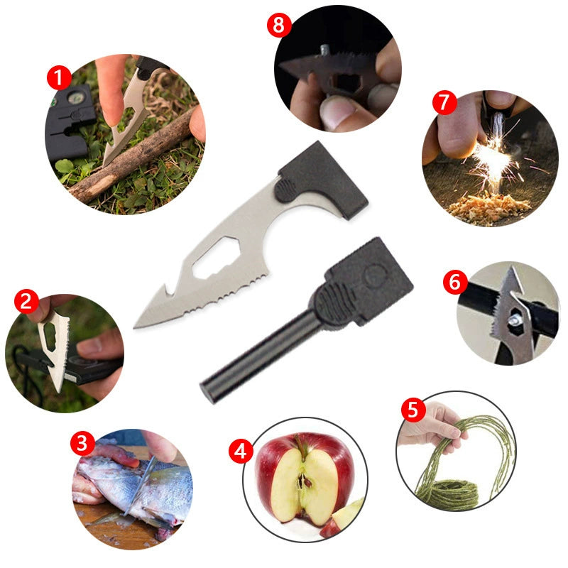 Wilderness Survival Kit Multitool Card EDC