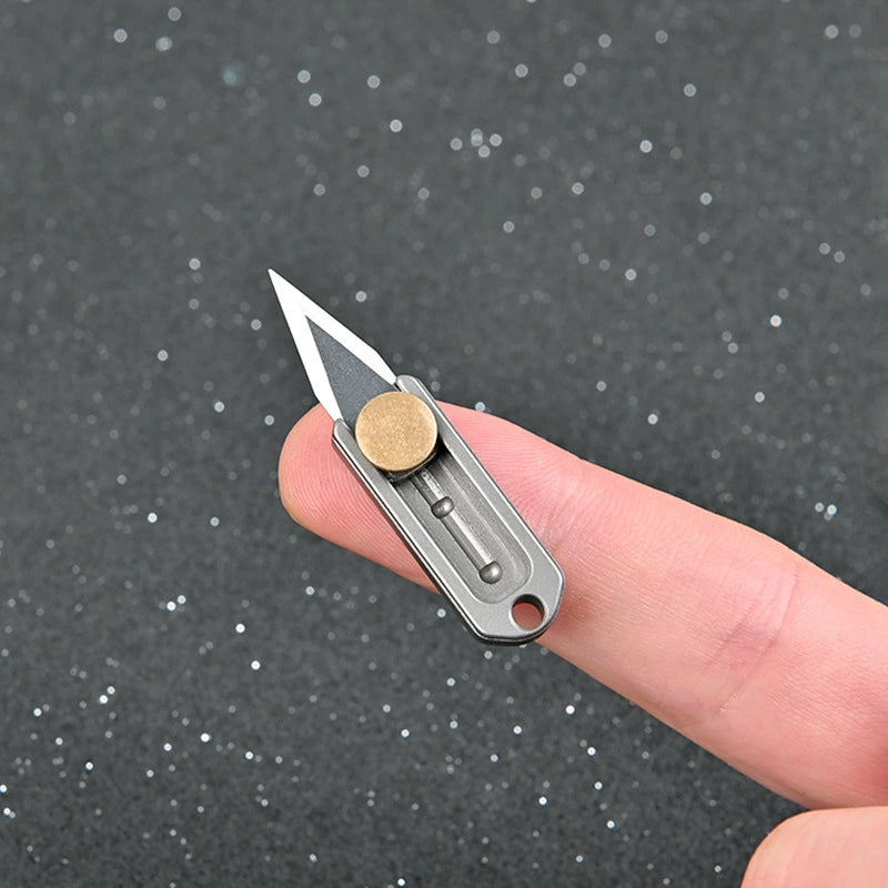 Titan Brass Slide Mini Utility Knife EDC