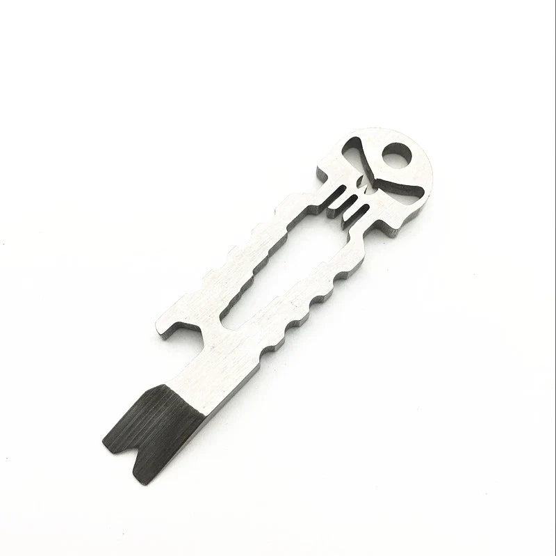 Skull Crowbar Hex Wrench Bottle Opener Multi-Tool Stainless Steel EDC