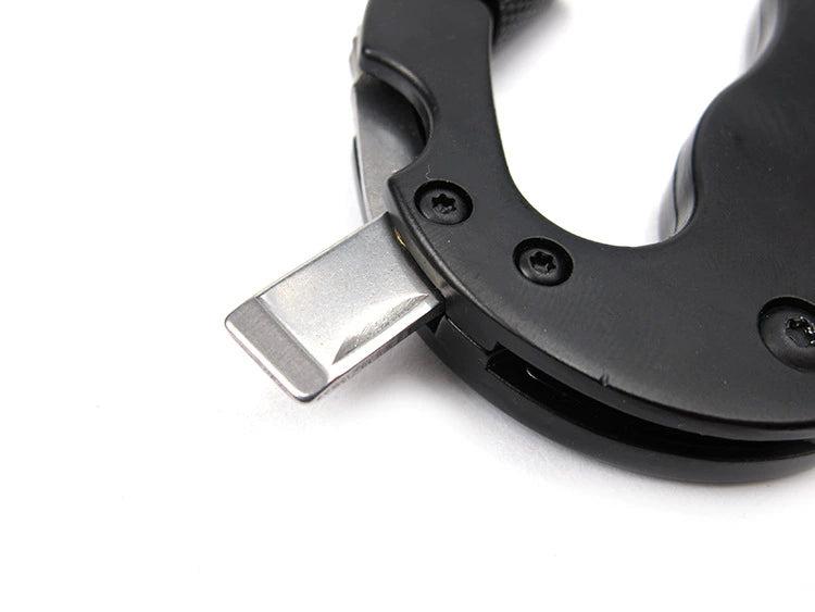 Aluminum Rock Climbing D-Type Carabiner Knife Screwdriver