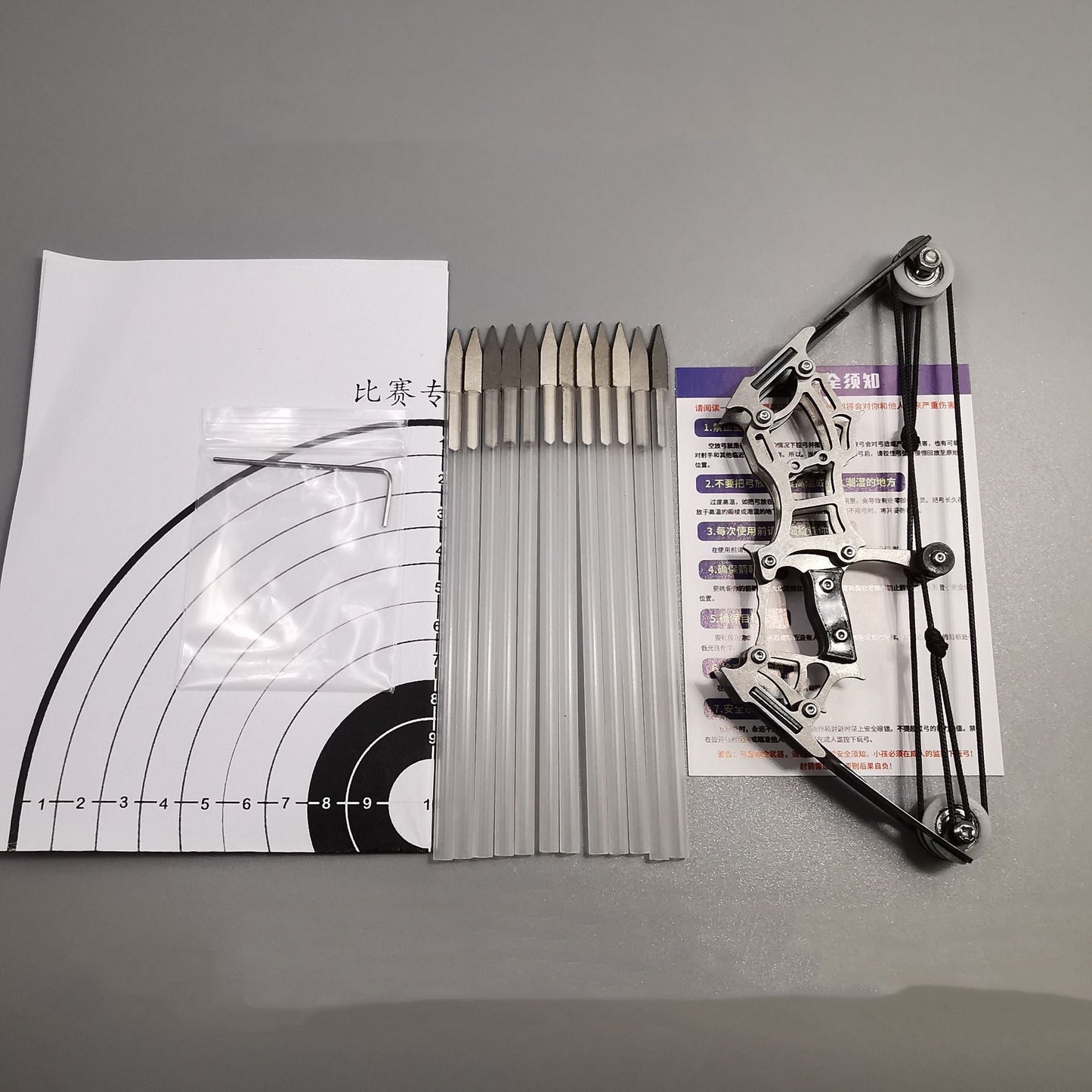 Mini arco e frecce Set Micro Compound Bow Shooting