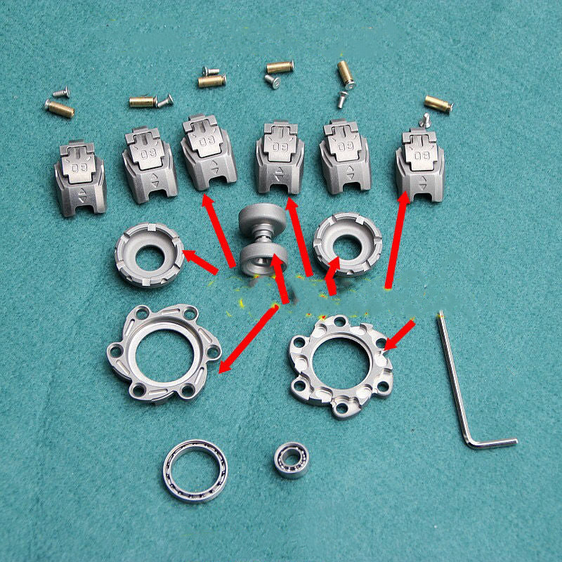 Decompress Toys armatura meccanica in acciaio inossidabile giroscopio per le dita