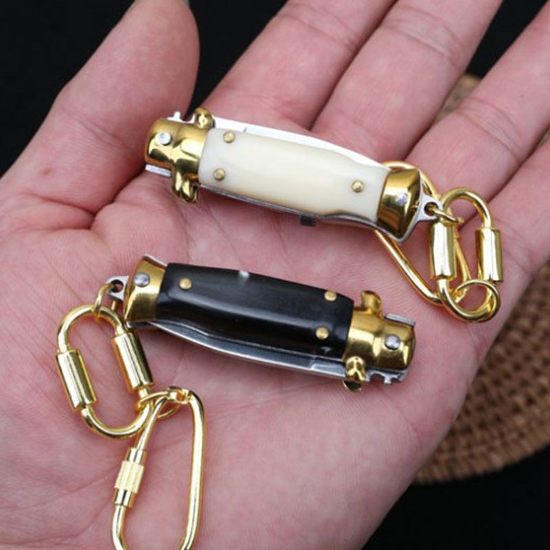 Portable Mini Pocket Folding Knives Key Chain Pendant EDC Tool