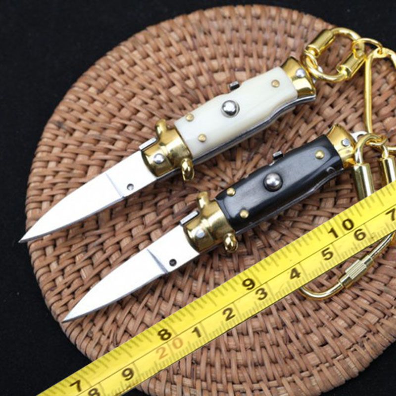 Portable Mini Pocket Folding Knives Key Chain Pendant EDC Tool