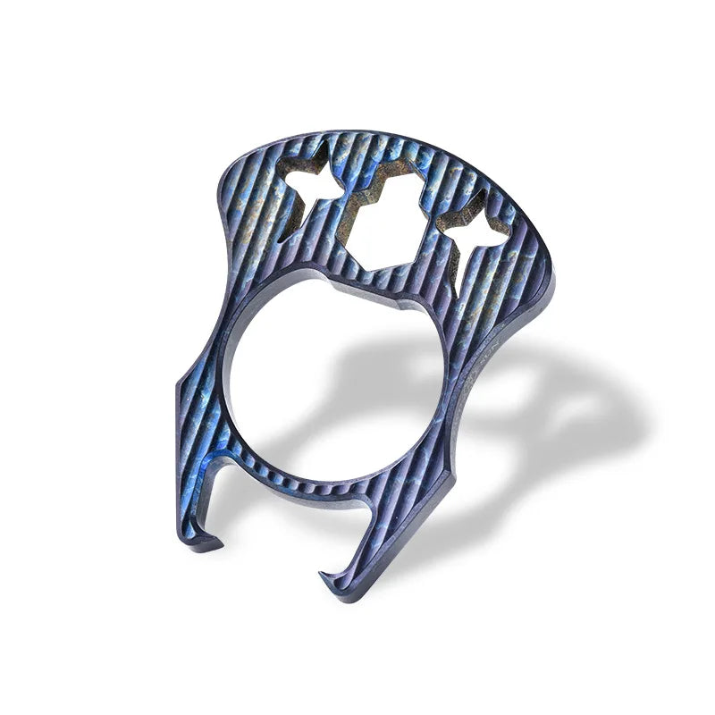 Abridor de garrafas de liga de titânio, ferramenta de porca sextavada, dedo, tigre